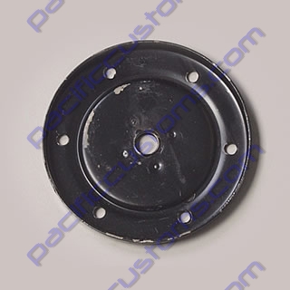 BLACK STEEL OIL DRAIN PLATE FOR STOCK ENGINE CASE ON 1961 TO 1979 BEETLE OR 1961 TO 1971 BUS