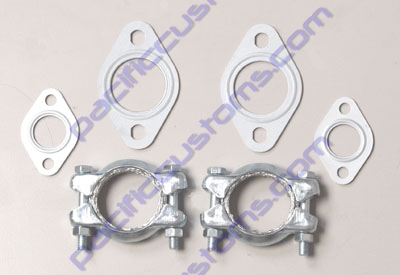 GERMAN MUFFLER INSTALLION KIT INCLUDES TAIL PIPE CLAMPS, GASKETS FOR HEAD, AND GASKETS FOR HEAT RISE