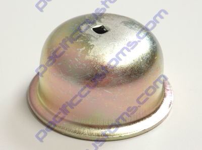 BRAKE DRUM GREASE CAP FOR DRIVER OR PASSENGER SIDES WITH HOLE - 1966-1976 TYPE 1 BEETLES