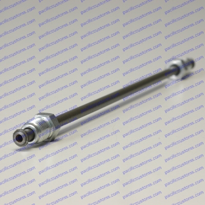 10mm MALE TO 10mm MALE 7-5/8 INCH LONG METRIC STEEL BRAKE HARDLINE