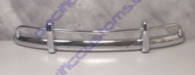 BUMPER, FRONT TO 1967, TRIPLE CHROME