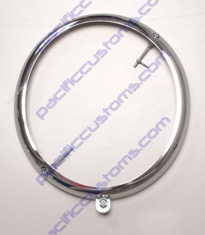 RING, HEADLIGHT, TO 1966, SCREWS OFFSET