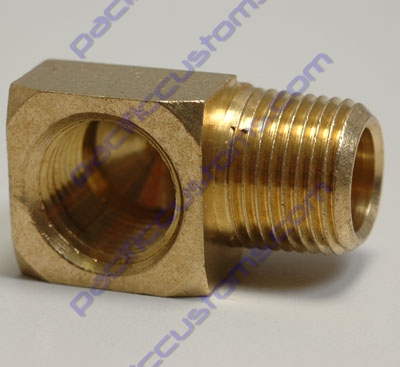 ADAPTER FITTING, 90 DEGREE 3/8NPT X 3/8FPT