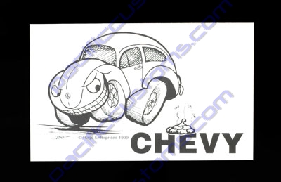 POOP ON CHEVY STICKER