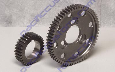 TIMING GEAR SET, FORGED CHROMOLY, STEEL ON STEEL