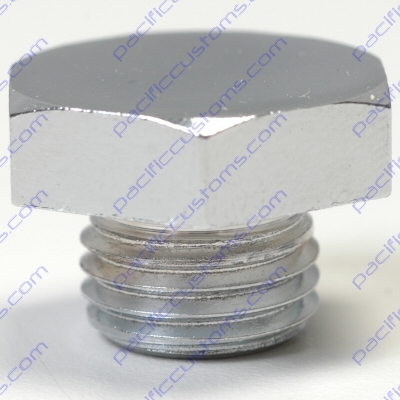 CHROME OIL DRAIN PLUG FOR STOCK ENGINE CASE ON 1961 TO 1979 BEETLE OR 1961 TO 1971 BUS