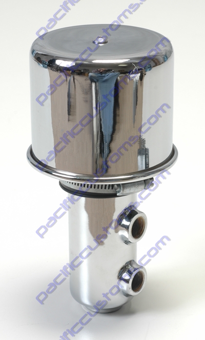 BREATHER,CHROME TOWER,FOR USE WITH AN FITTINGS