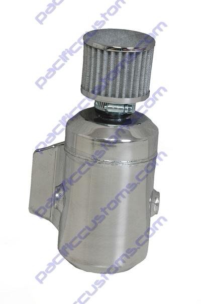 BREATHER, BOLT ON, CANISTER STYLE W/FILTER, POLISHED