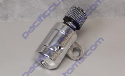 BREATHER, CLAMP-ON, CANISTER STYLE W/FILTER, POLISHED