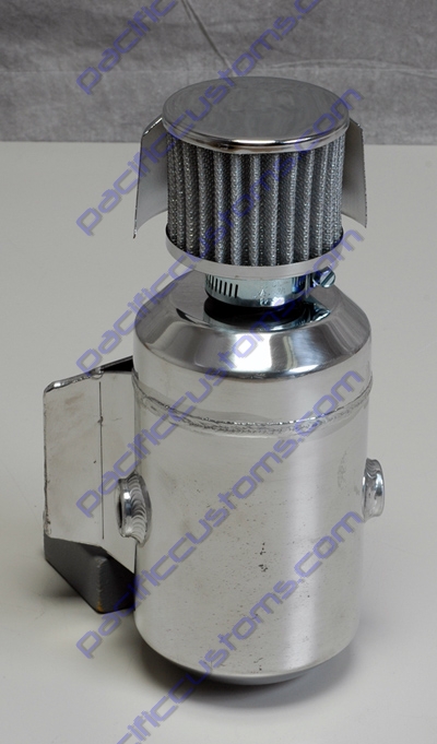 BREATHER, BOLT-ON CANISTER STYLE W/FILTER, POLISHED