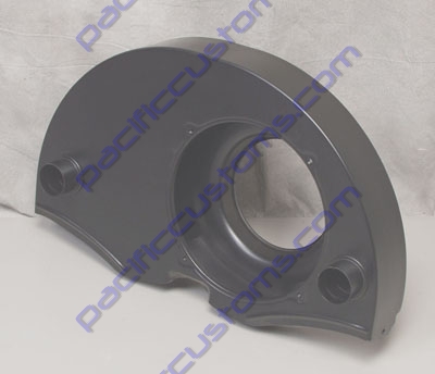 FAN SHROUD, BLACK, 36 HP DOGHOUSE W/ DUCTS