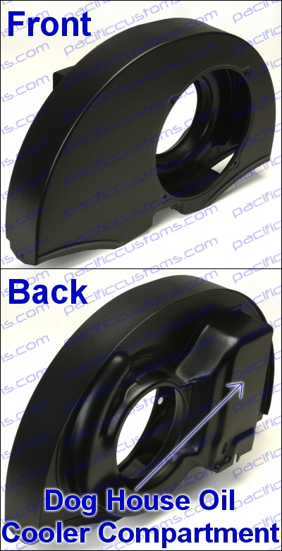 FAN SHROUD, BLACK, 36HP DOGHOUSE NO DUCTS