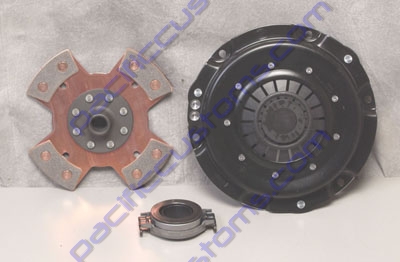 KENNEDY CLUTCH KIT - KENNEDY STAGE 1 PRESSURE PLATE, 4 PUCK DISC, AND EARLY THROW OUT BEARING