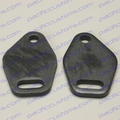 RAW STEEL HEAT RISER BLOCK OFF FLANGES FOR SINGLE HEAT RISERS - 1 PAIR