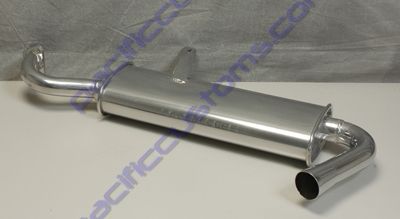 MUFFLER, SINGLE, FOR MERGED SYSTEM, CERAMIC COATED