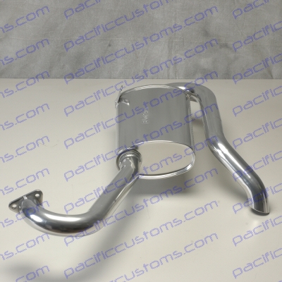 MUFFLER, MERGED HIDE OUT, CERAMIC COATED, FITS