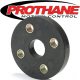 BLACK URETHANE STEERING COUPLER / RAG JOINT FOR STEERING SHAFT - INCLUDES HARDWARE