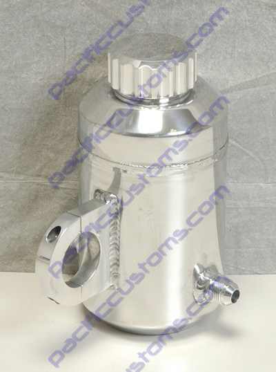 RESERVOIR, POWER STEERING, CLAMP ON MOUNT