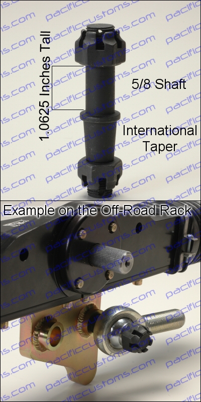 HEIM ADAPTER, (SHORT)TAPPERED INT. T/R HOLE TO 5/8