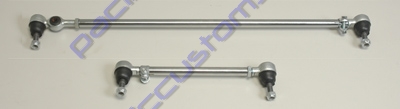 TIE ROD SET, CHROME, EARLY W/DAMPER