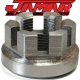 Jamar 1.25 Inch -12 Thread Rear Axle Castle Nut For Jamar Micro Stub Shafts Uses A 1-3/4 Wrench