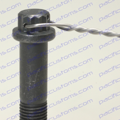 3/8-24 2.25 INCH LONG 12 POINT BOLT FOR PORSCHE 930 CV JOINT DRILLED FOR WIRE TO PREVENT BACKING OUT