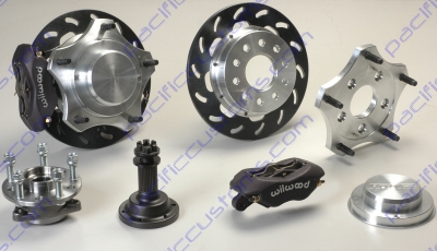 EMPI MICRO STUB DISC BRAKE KIT FOR 934 CV JOINTS WITH 4 PISTON CALIPERS AND MICRO STUB AXLES