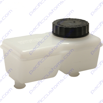 BRAKE FLUID RESERVOIR WITH FRONT AND REAR DUAL CHAMBERS FOR BEETLE 1967 AND LATER MASTER CYLINDERS