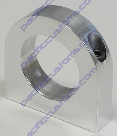 BILLET ALUMINUM CLAMP ON UNIVERSAL SMALL BRACKET FOR 1.25 TUBE WITH 1/4-20 BOLT HOLES 1 INCH APART