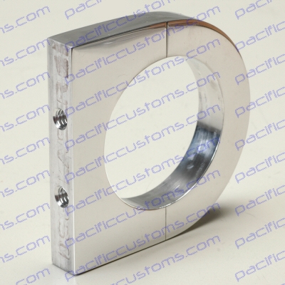BILLET ALUMINUM CLAMP ON UNIVERSAL SMALL BRACKET FOR 2.00 INCH WITH 1/4-20 BOLT HOLES 1 INCHES APART