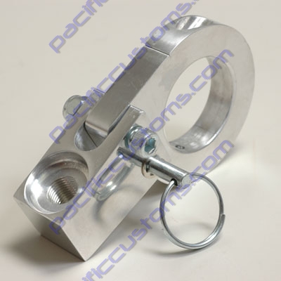 BILLET ALUMINUM FOLD DOWN WHIP MOUNT FOR 1.50 TUBE WITH PIN RELEASE