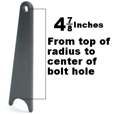 TAB, REAR SEAT, 4 7/8