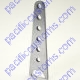 WELD ON 6 POSITION SEAT MOUNTING TAB RADIUSED FOR 1.50 TUBE WITH 3/8 ID HOLES EVERY 1 INCH APART