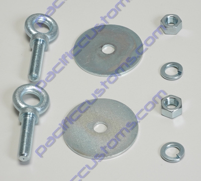 SEAT BELT MOUNT, (EYE BOLT, NUT,  AND WASHER)