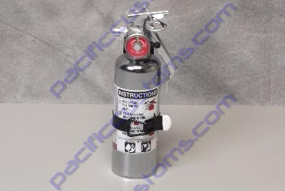 CHROME FIRE EXTINGUISHER 1LB REGULAR DRY CHEMICAL EXTINGUISHER CLASS B:C