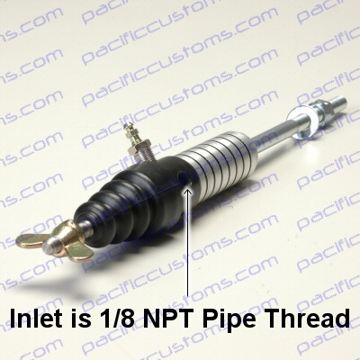 JAMAR SLAVE CYLINDER FOR TYPE 1 BEETLE, TYPE 2 BUS, OR MENDEOLA TRANSMISSIONS - POLISHED