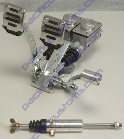 PEDAL ASSEMBLY WITH ROLLER PEDAL, RECTANGULAR RESERVOIRS 3/4