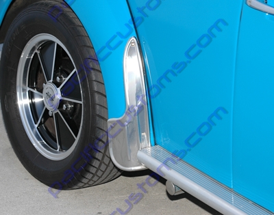 REAR EMPI GRAVEL GUARDS - TALL FOR 1967 OR EARLIER BEETLES