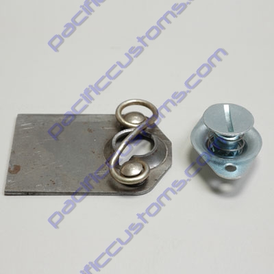 DZUS FASTNER KIT FOR FIBERGLASS, SELF EJECTING BUTTON, SPRING AND PLATE