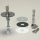 CHROME LOCKING HOOD PIN KIT FOR FRONT HOODS OR DECKLIDS