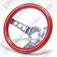 STEERING WHEEL,10 INCH,METAL FLAKE RED
