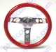 STEERING WHEEL,11 INCH,METAL FLAKE RED
