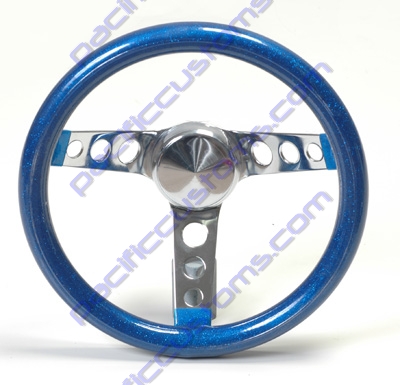 STEERING WHEEL,11 INCH,METAL FLAKE BLUE