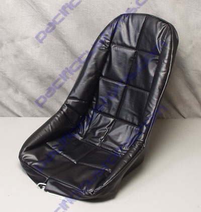 SEAT COVER, FIBERGLASS LOW BACK, BLACK VINYL