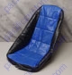 Seat Cover For Low Back Seat - Black With Blue Vinyl Center