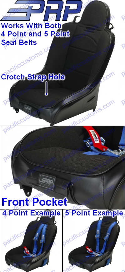 BEARD SUPER SEAT, HIGH BACK, BLACK/BLACK