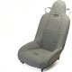 GREY NARROW HIGH BACK SUSPENSION SEAT 19 INCHES WIDE FOR OLDER SAND RAILS, MANX DUNE BUGGIES OR BUG