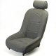 GREY NARROW ADJUSTABLE HEADREST SUSPENSION SEAT 19 INCHES WIDE FOR OLDER SAND RAIL OR MANX BUGGIES