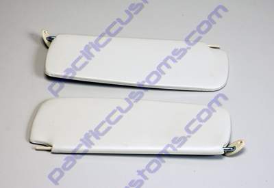 SUN VISORS FOR ALL YEARS OF TYPE-3 VW FAST BACK, NOTCH BACK, OR SQUARE BACK - WHITE
