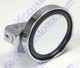 CHROME DELUXE SIDE VIEW MIRROR WITH A CONVEX 4.25 INCH DIAMETER MIRROR